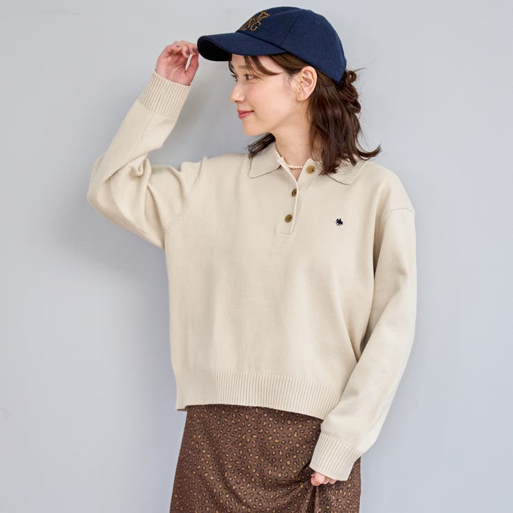  襟付きポロニット | coen【women】 | 詳細画像11 