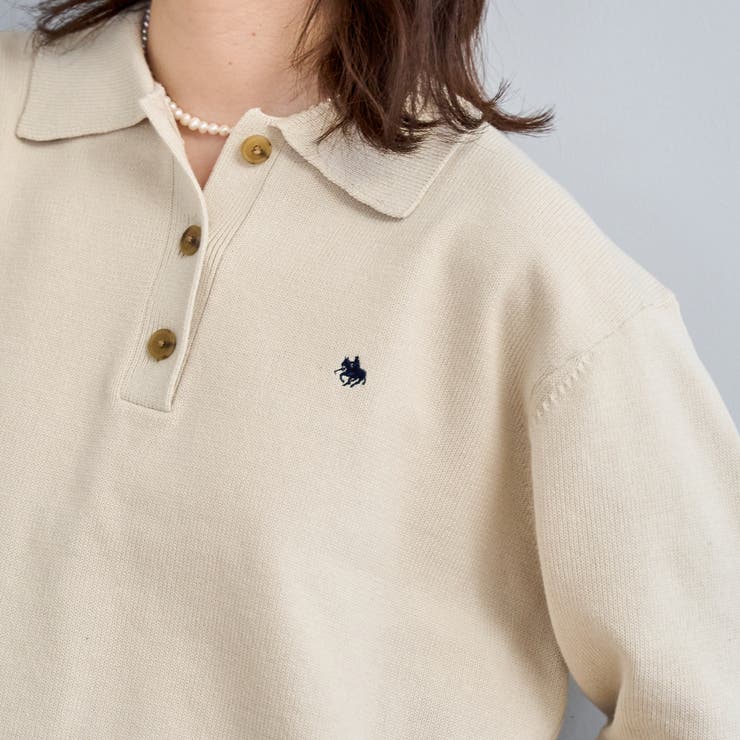  襟付きポロニット | coen【women】 | 詳細画像12 