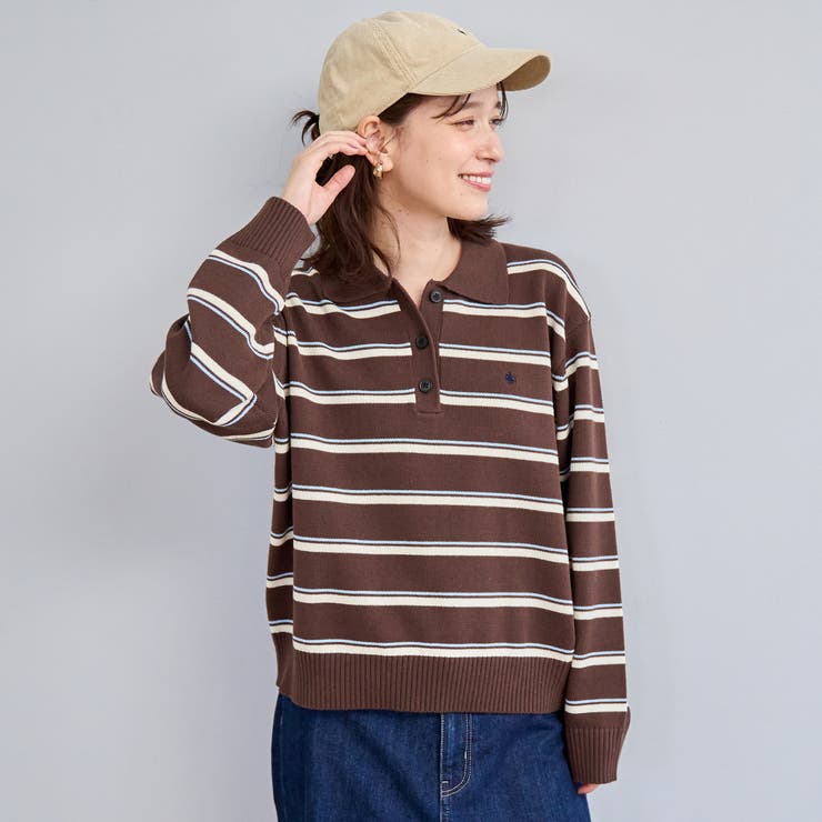  襟付きポロニット | coen【women】 | 詳細画像14 