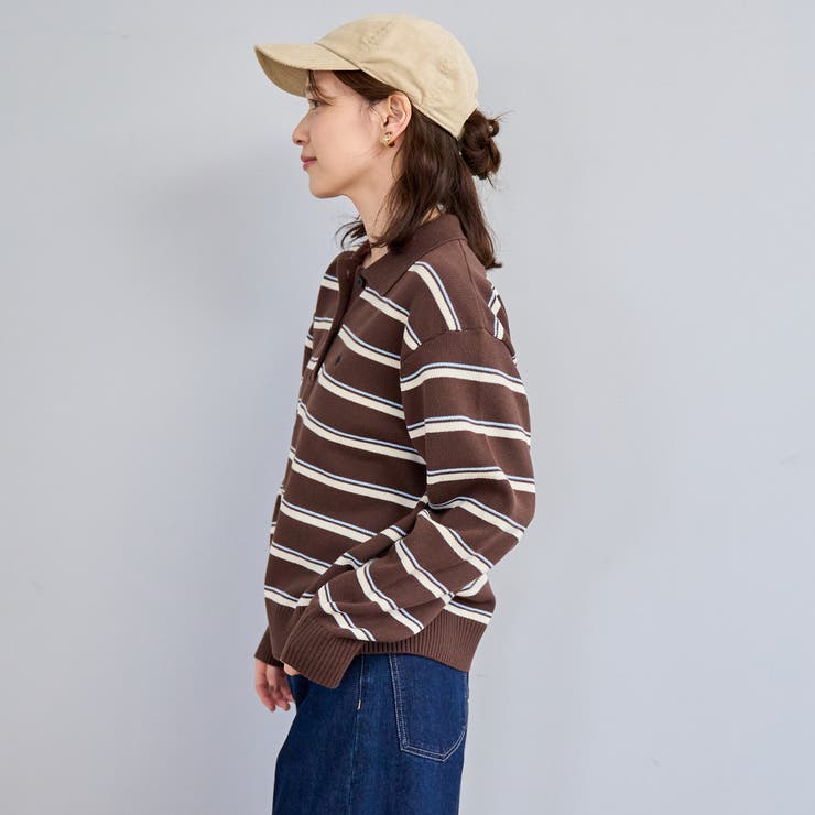  襟付きポロニット | coen【women】 | 詳細画像15 