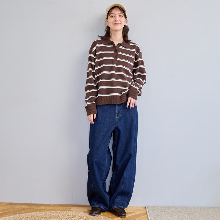  襟付きポロニット | coen【women】 | 詳細画像17 