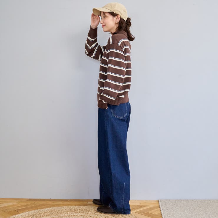  襟付きポロニット | coen【women】 | 詳細画像18 