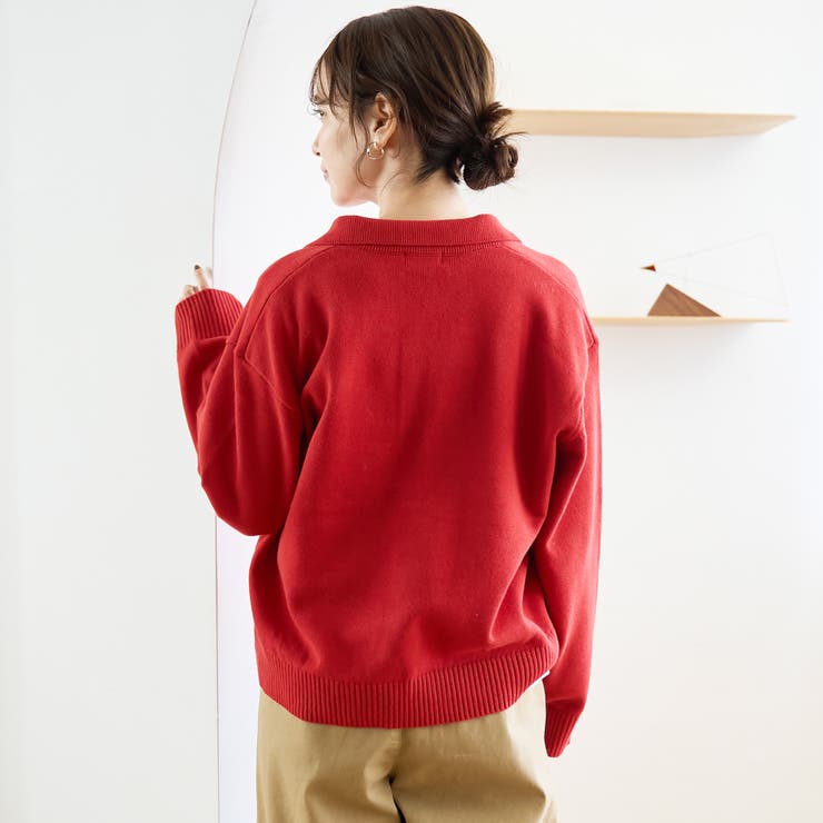  襟付きポロニット | coen【women】 | 詳細画像22 