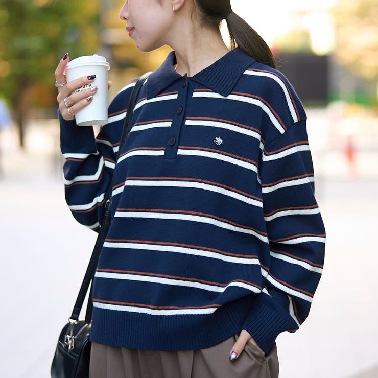  襟付きポロニット | coen【women】 | 詳細画像26 