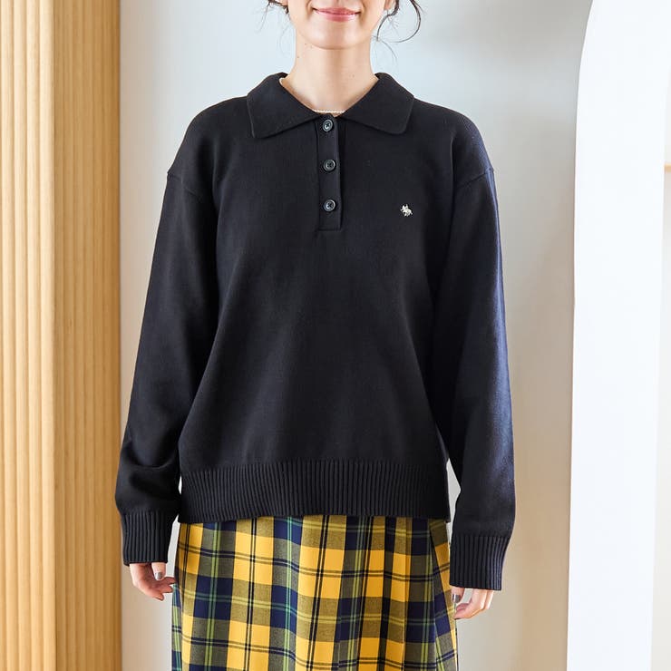  襟付きポロニット | coen【women】 | 詳細画像33 