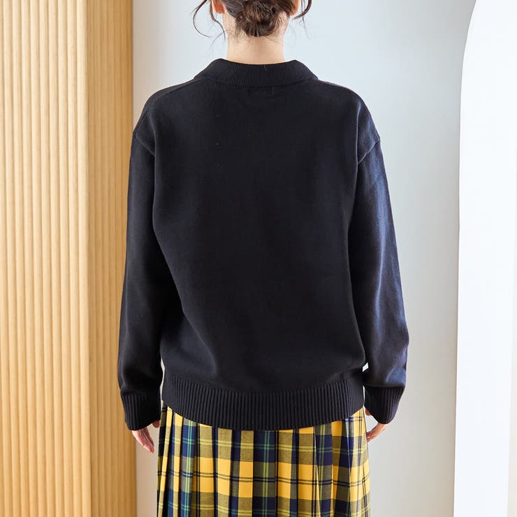  襟付きポロニット | coen【women】 | 詳細画像35 