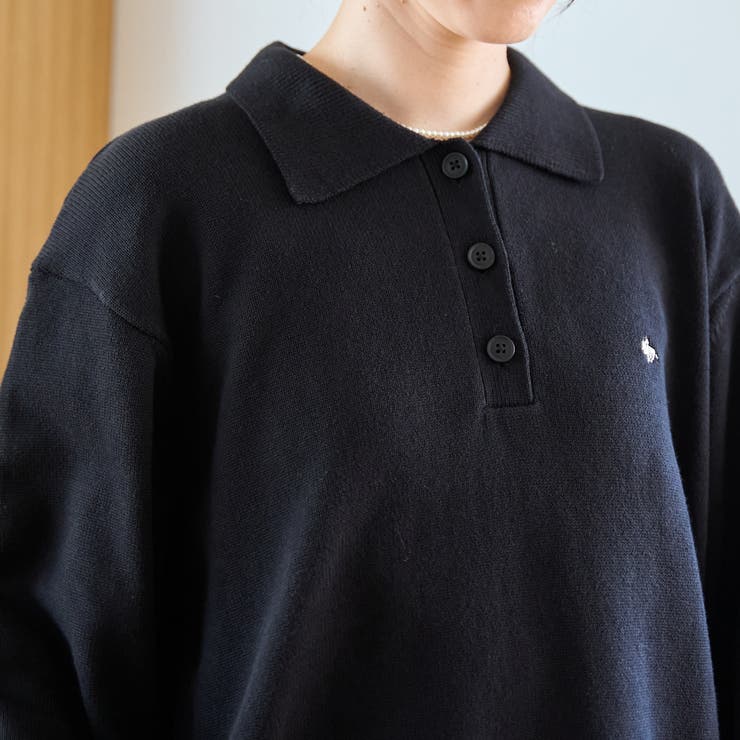  襟付きポロニット | coen【women】 | 詳細画像36 