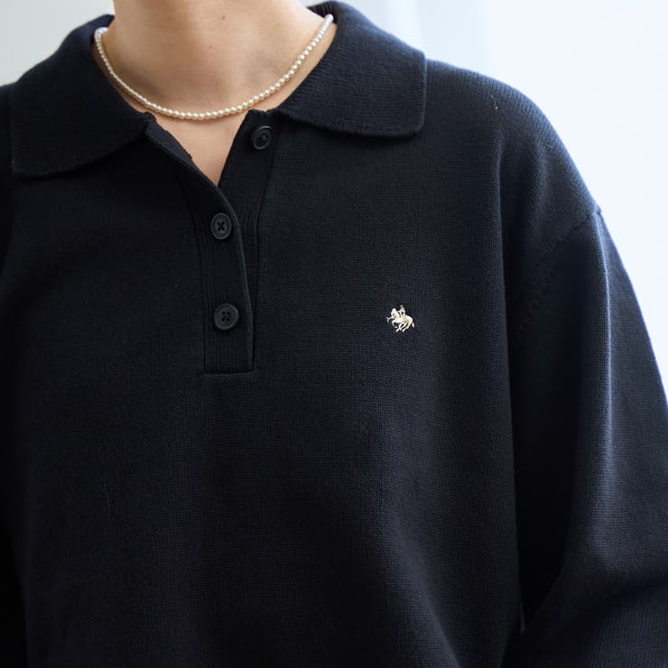  襟付きポロニット | coen【women】 | 詳細画像5 