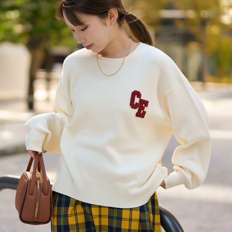 スウェットライクアソートロゴニット【Youtube紹介アイテム】 | coen【women】 | 詳細画像2 