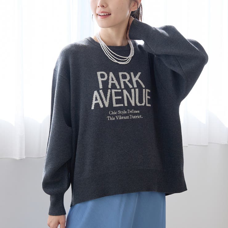 DK.GRAY | スウェットライクアソートロゴニット【Youtube紹介アイテム】 | coen【women】