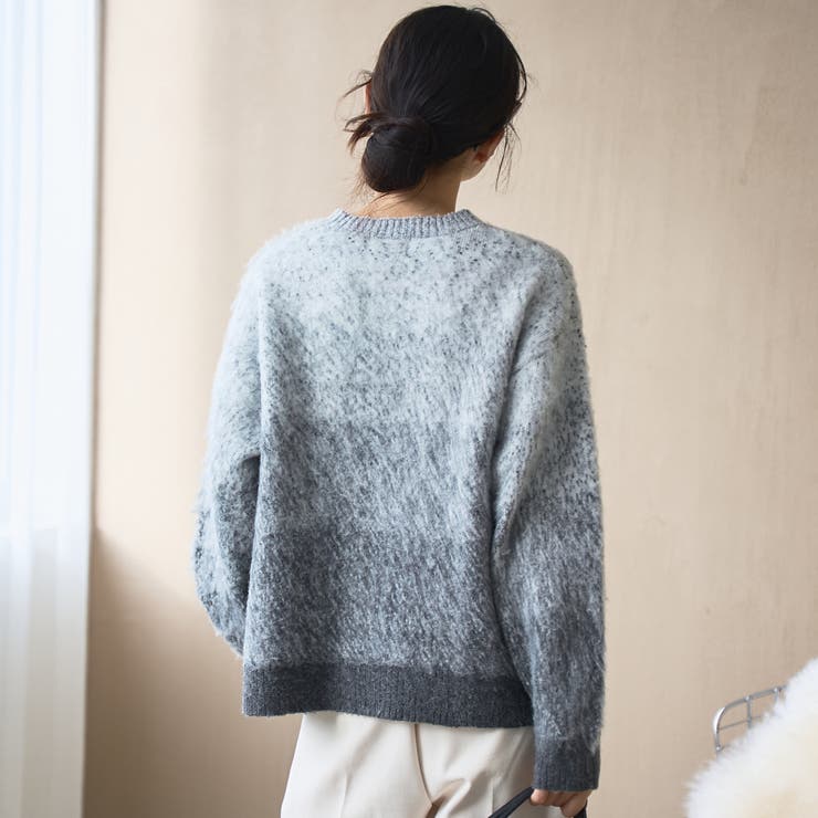【PENNEYS（ぺニーズ）別注】 グラデ起毛シャギーニット | coen【women】 | 詳細画像4 