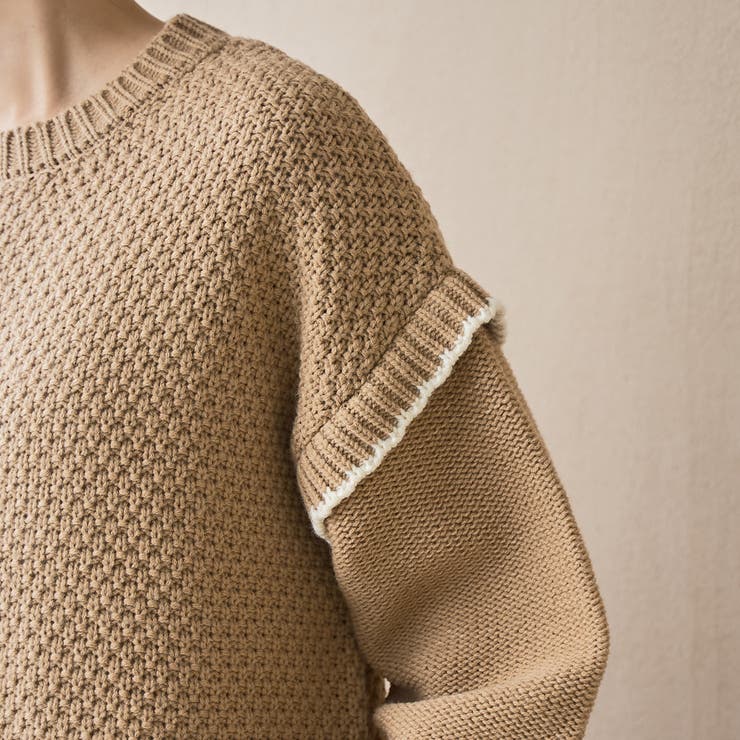 配色ステッチパッチワークニット | coen【women】 | 詳細画像23 