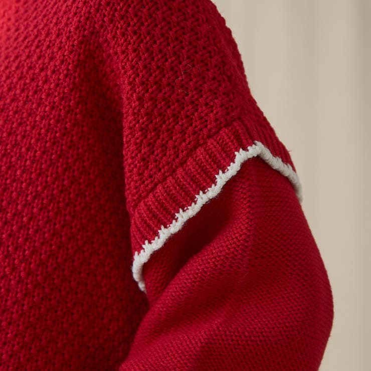 配色ステッチパッチワークニット | coen【women】 | 詳細画像33 