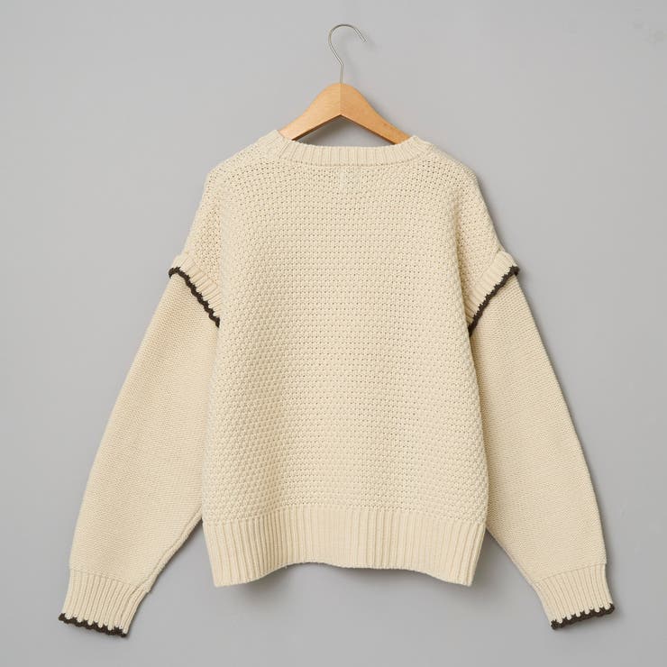 配色ステッチパッチワークニット | coen【women】 | 詳細画像38 