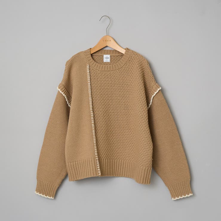 配色ステッチパッチワークニット | coen【women】 | 詳細画像45 