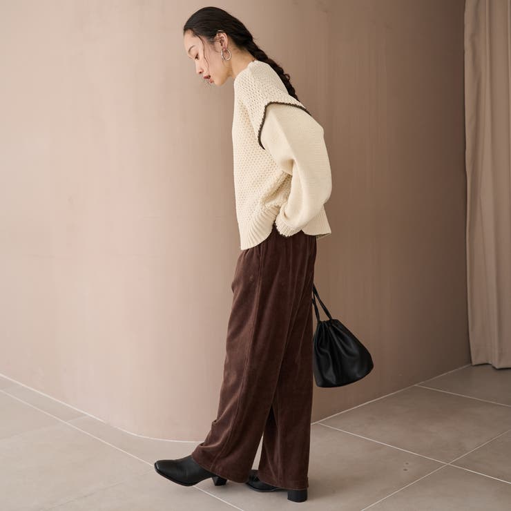 配色ステッチパッチワークニット | coen【women】 | 詳細画像6 