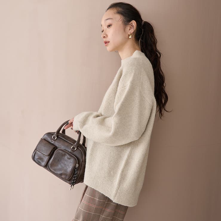 フラッフィーモックネック ウォッシャブルニット（WEB限定カラーあり） | coen【women】 | 詳細画像17 