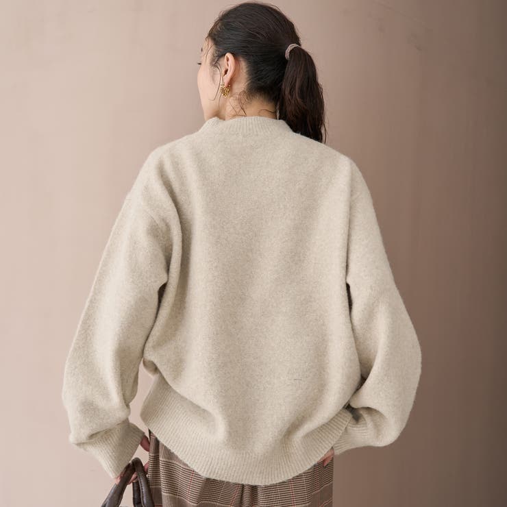 フラッフィーモックネック ウォッシャブルニット（WEB限定カラーあり） | coen【women】 | 詳細画像18 