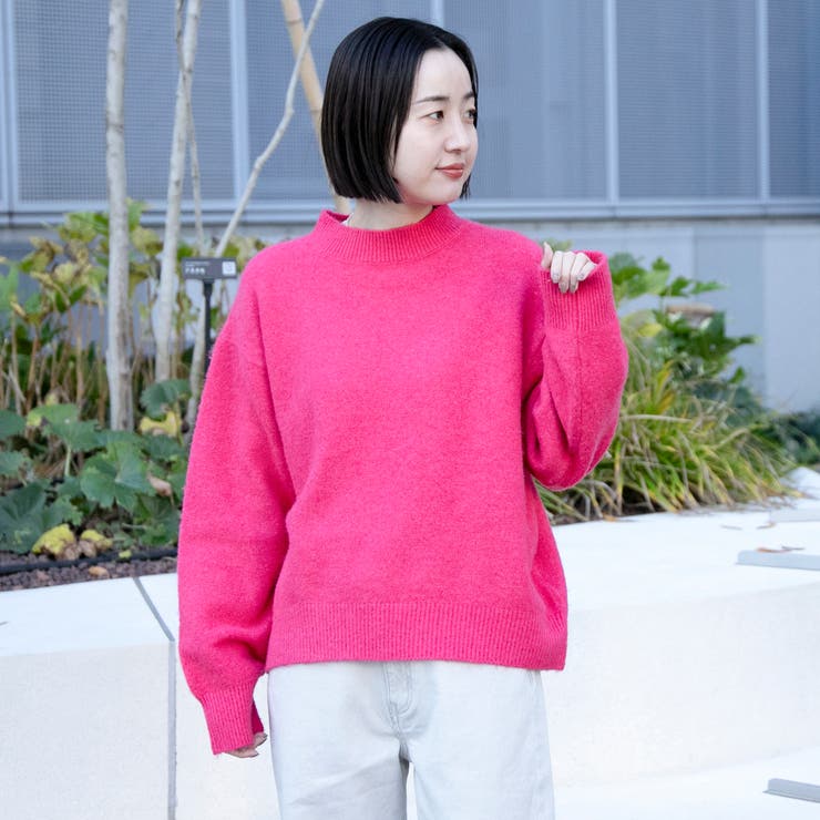 フラッフィーモックネック ウォッシャブルニット（WEB限定カラーあり） | coen【women】 | 詳細画像23 