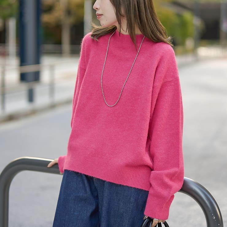 フラッフィーモックネック ウォッシャブルニット（WEB限定カラーあり） | coen【women】 | 詳細画像25 