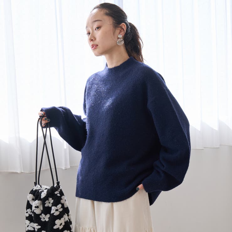 フラッフィーモックネック ウォッシャブルニット（WEB限定カラーあり） | coen【women】 | 詳細画像31 