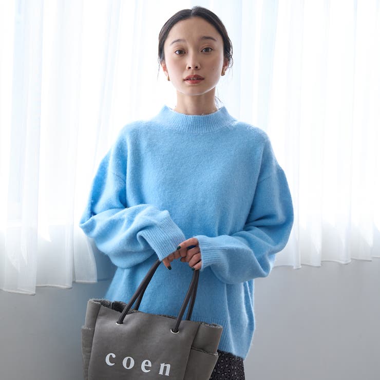 フラッフィーモックネック ウォッシャブルニット（WEB限定カラーあり） | coen【women】 | 詳細画像36 