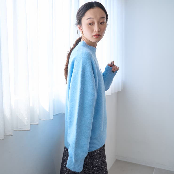 フラッフィーモックネック ウォッシャブルニット（WEB限定カラーあり） | coen【women】 | 詳細画像37 