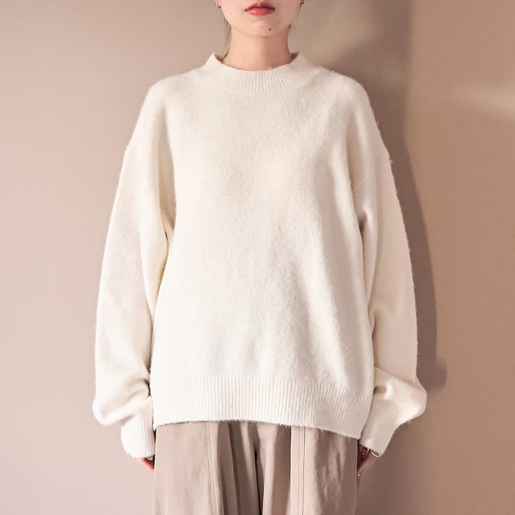 フラッフィーモックネック ウォッシャブルニット（WEB限定カラーあり） | coen【women】 | 詳細画像43 