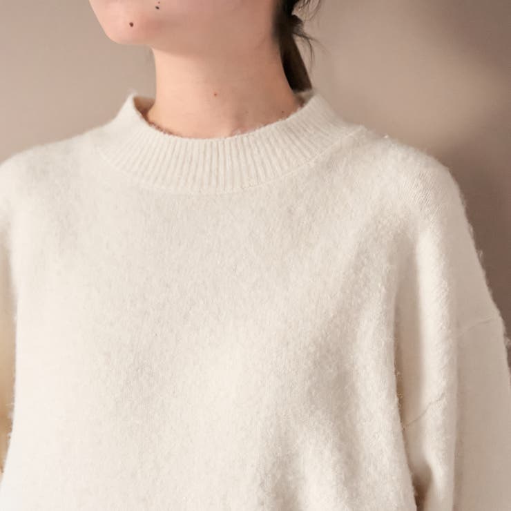 フラッフィーモックネック ウォッシャブルニット（WEB限定カラーあり） | coen【women】 | 詳細画像46 