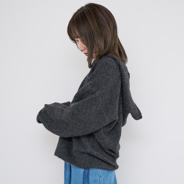 フラッフィーフーディ ウォッシャブルニット（WEB限定カラーあり） | coen【women】 | 詳細画像11 