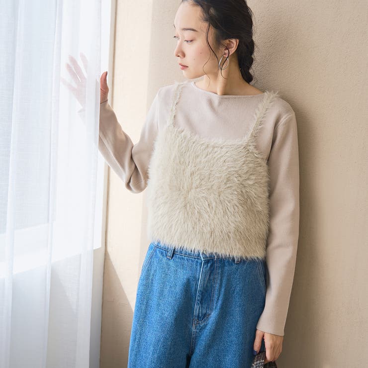 【セットアイテム】ウォッシャブル シャギーニットキャミセット | coen【women】 | 詳細画像9 