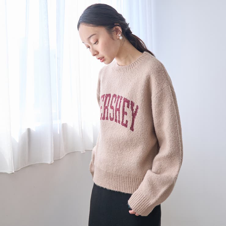 フェザーヤーンロゴジャガードニット | coen【women】 | 詳細画像11 