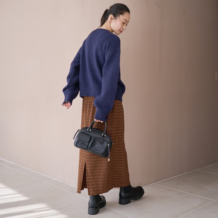 フェザーヤーンロゴジャガードニット | coen【women】 | 詳細画像29 