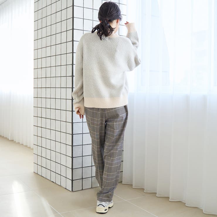 フェザーヤーンロゴジャガードニット | coen【women】 | 詳細画像4 