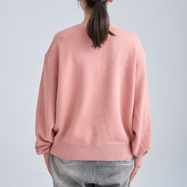 【選べる6色展開 スプリングカラー】袖刺繍 スウェットライクハイゲージニット | coen【women】 | 詳細画像33 