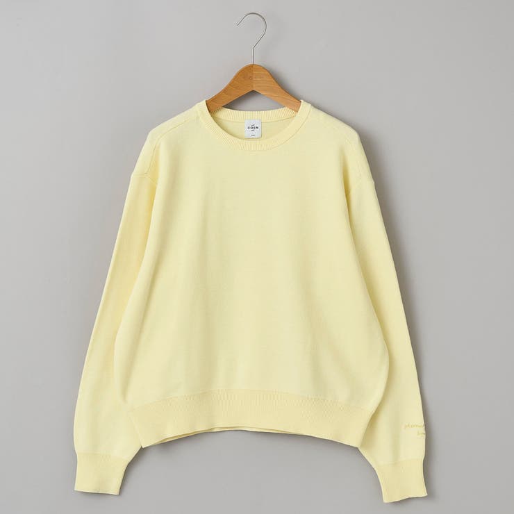 【選べる6色展開 スプリングカラー】袖刺繍 スウェットライクハイゲージニット | coen【women】 | 詳細画像38 