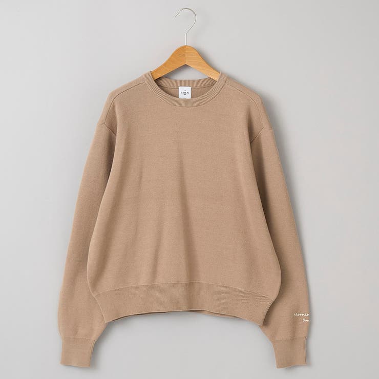 【選べる6色展開 スプリングカラー】袖刺繍 スウェットライクハイゲージニット | coen【women】 | 詳細画像44 