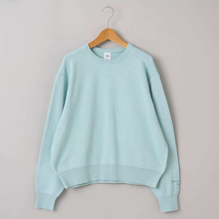 【選べる6色展開 スプリングカラー】袖刺繍 スウェットライクハイゲージニット | coen【women】 | 詳細画像48 