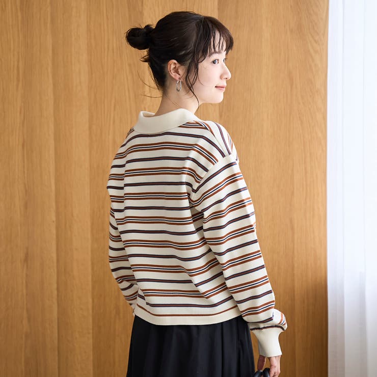 【PENNEYS（ぺニーズ）別注】襟付きポロニット | coen【women】 | 詳細画像6 