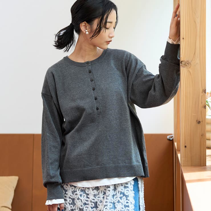 その他1 | 【新色登場 セットアイテム】2wayヘンリーネックニットセット（WEB限定カラー… | coen【women】