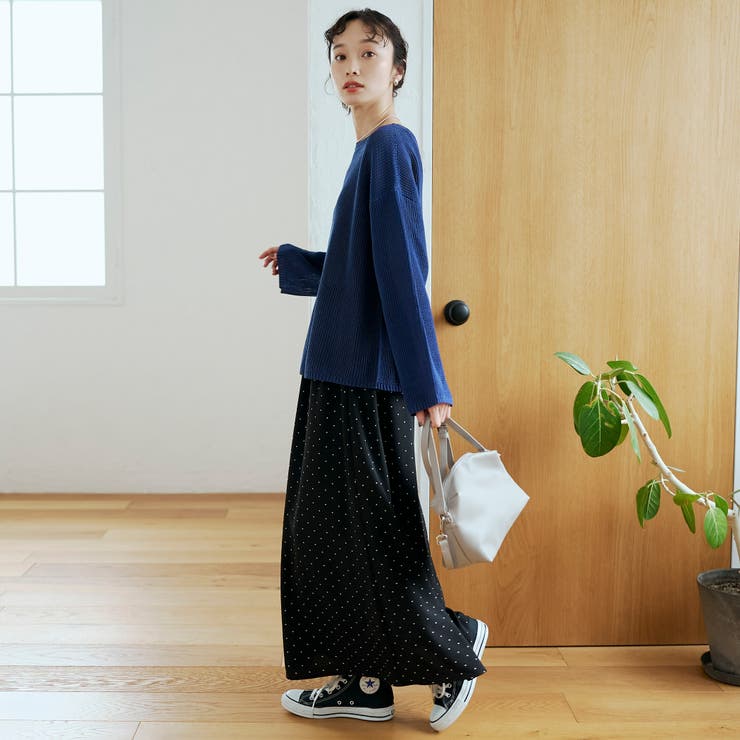 ペーパーライクヤーン 畔ボートネックニットプルオーバー | coen【women】 | 詳細画像15 