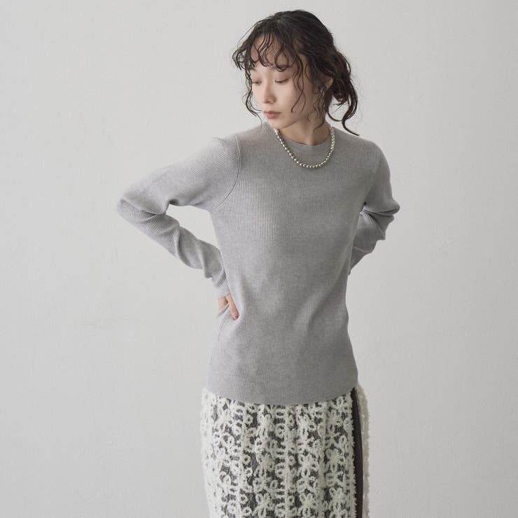 【帯電防止】モチモチリブクルーネックニット | coen【women】 | 詳細画像9 