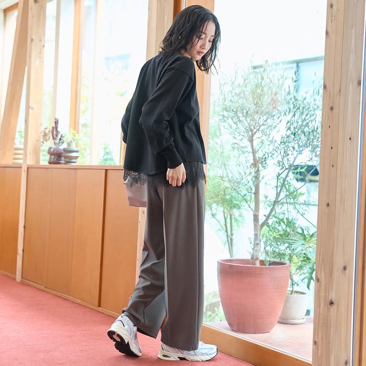 【セットアイテム】裾レースレイヤードニットセット（WEB限定カラーあり） | coen【women】 | 詳細画像10 