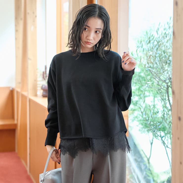【セットアイテム】裾レースレイヤードニットセット（WEB限定カラーあり） | coen【women】 | 詳細画像11 