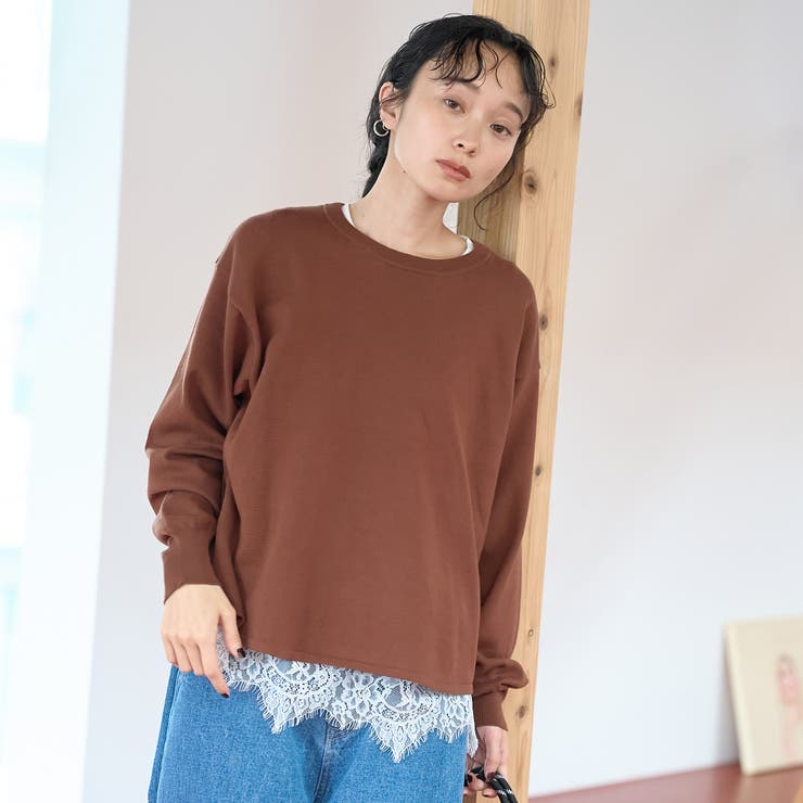 【セットアイテム】裾レースレイヤードニットセット（WEB限定カラーあり） | coen【women】 | 詳細画像23 