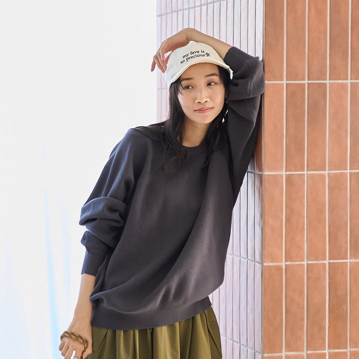 【色で遊ぶハイゲージゆるニット 6色展開 推しカラー】スウェットライクニットプル… | coen【women】 | 詳細画像2 