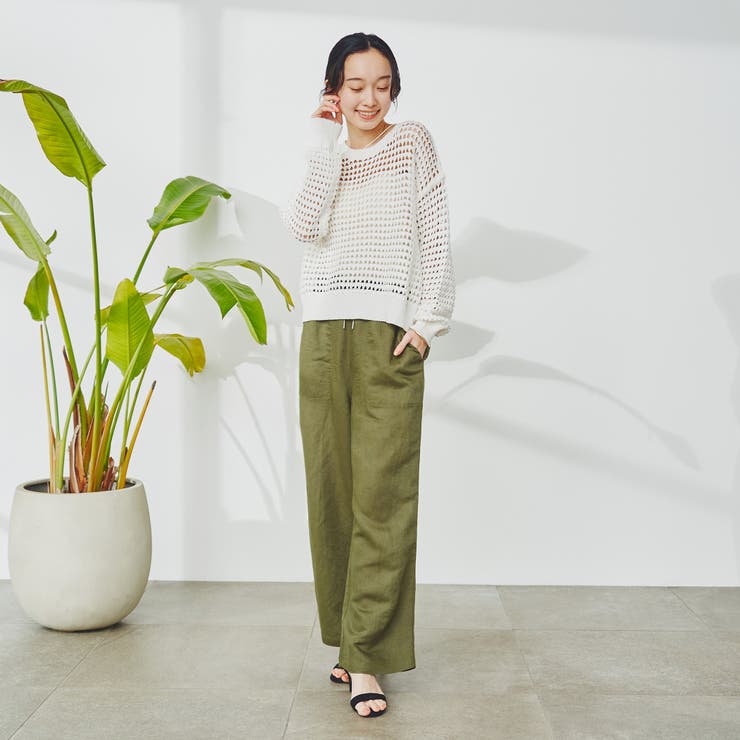 透かし編み柄サマーニットプルオーバー | coen【women】 | 詳細画像5 