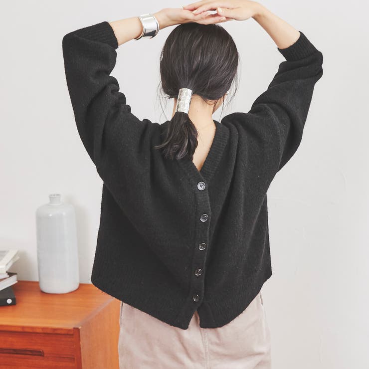 洗える］もちふわ2WAYニットカーディガン#（WEB限定カラー）[品番