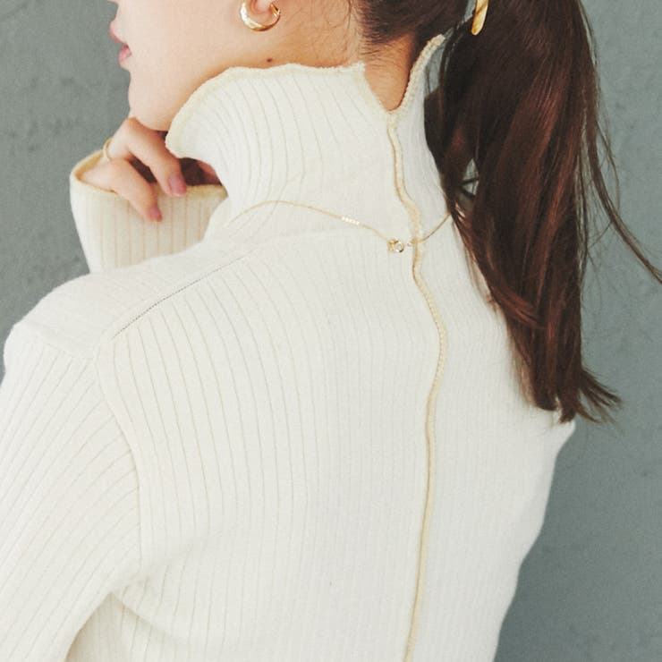 洗える］もちふわワイドリブタートルニット#[品番：COEW0003615]｜coen