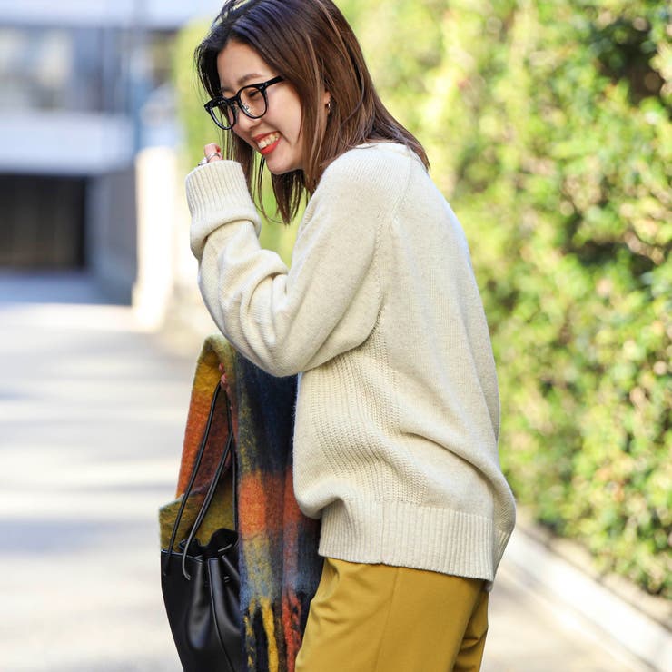 ［洗える］ラムウールブレンドエポーレットスリーブニットプルオーバー | coen【women】 | 詳細画像2 